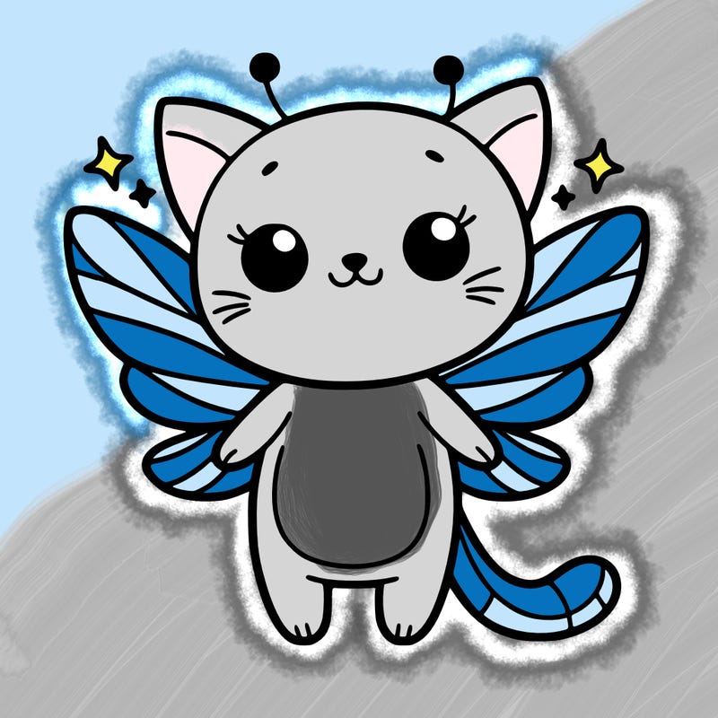 𝓬𝓪𝓽 𝔀𝓲𝓽𝓱  𝓯𝓪𝓲𝓻𝔂 𝔀𝓲𝓷𝓰𝓼😁