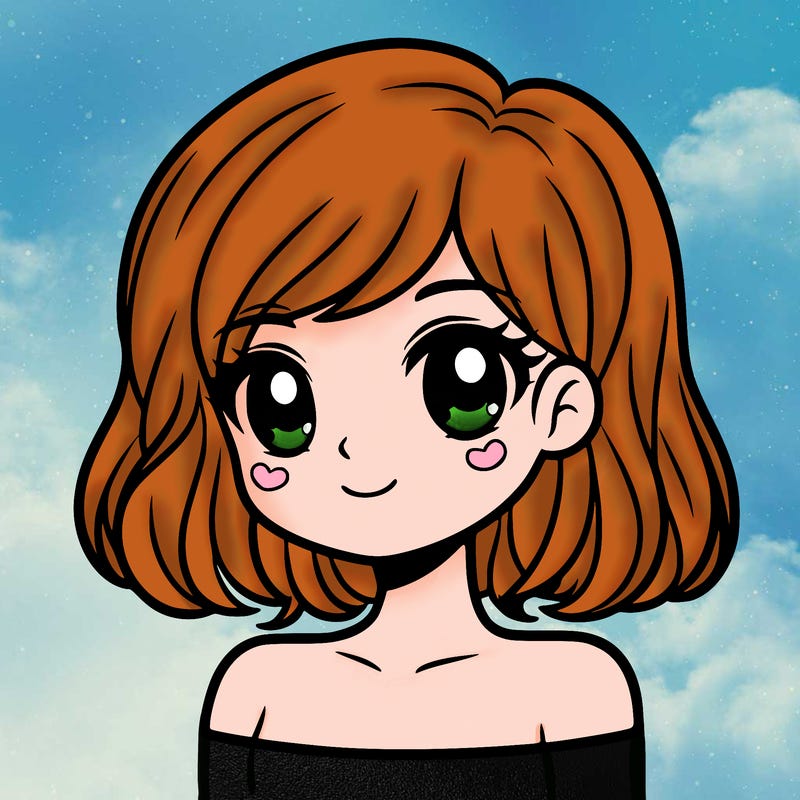 girl with shoulder hair