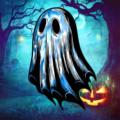 realistic creepy ghost