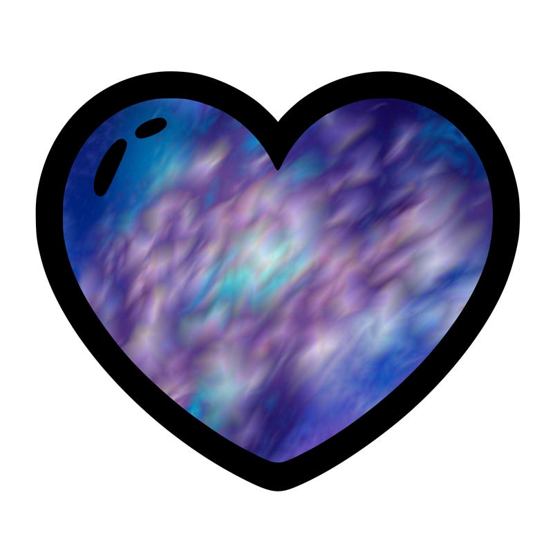 a blank heart