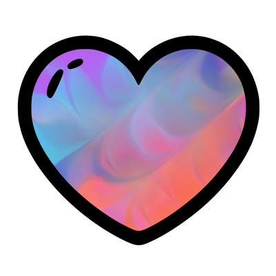 a blank heart