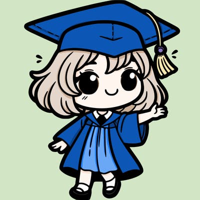 a girl graduated
