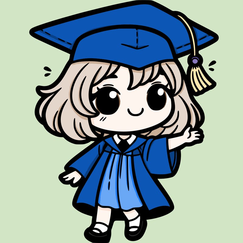 a girl graduated