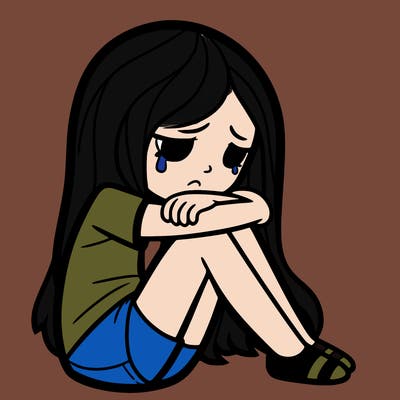 depressed girl