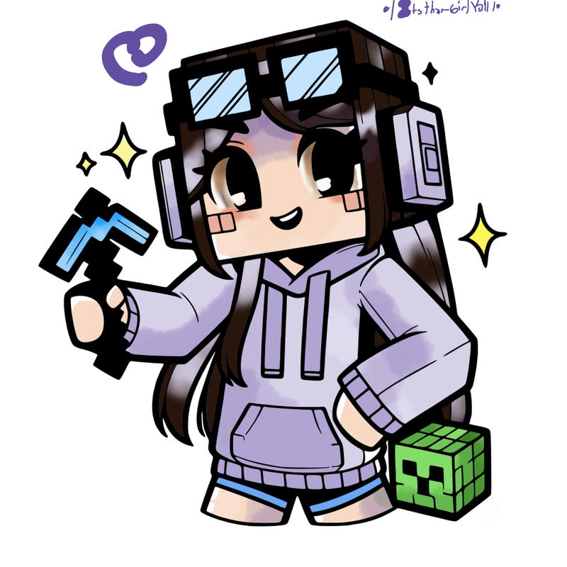 minecraft gamer girl