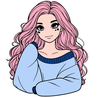 a beautiful girl in a big sweatshirt