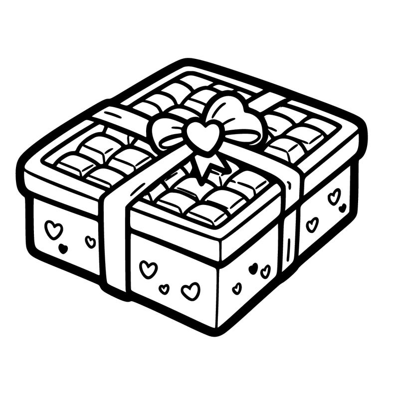 a box of chocolate for valentines day