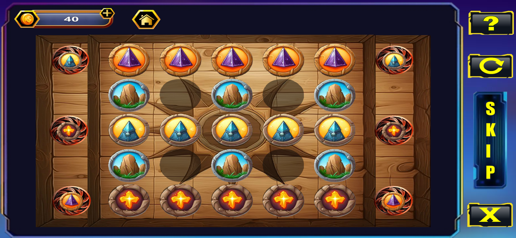 Escape Room - Strand of Glory - Logic puzzle with circular pyramid and rock icons in Escape Room Strand of Glory