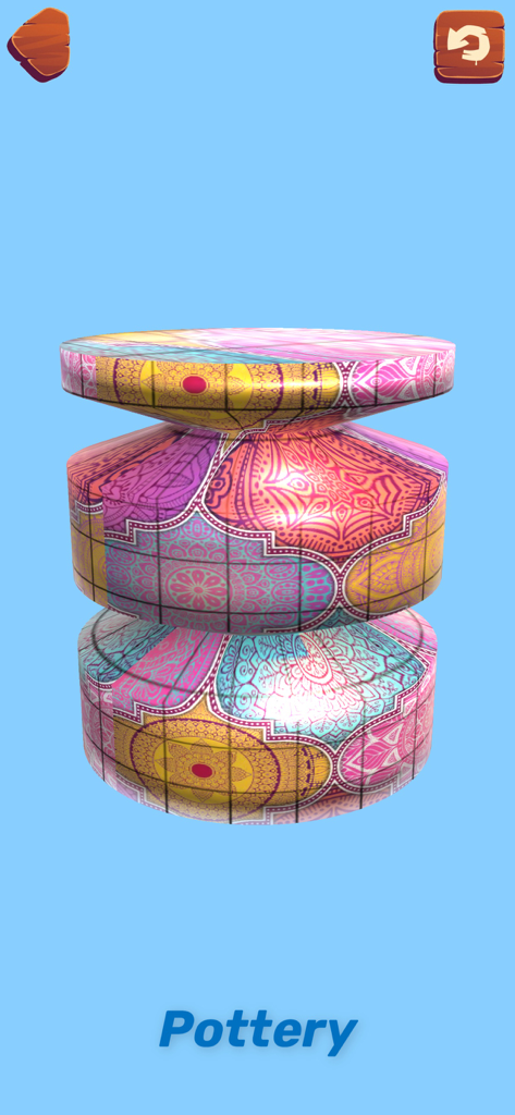 Antistress Relaxing Games,Toys - Digital pottery activity with colorful mandala patterns in a relaxing antistress mobile game