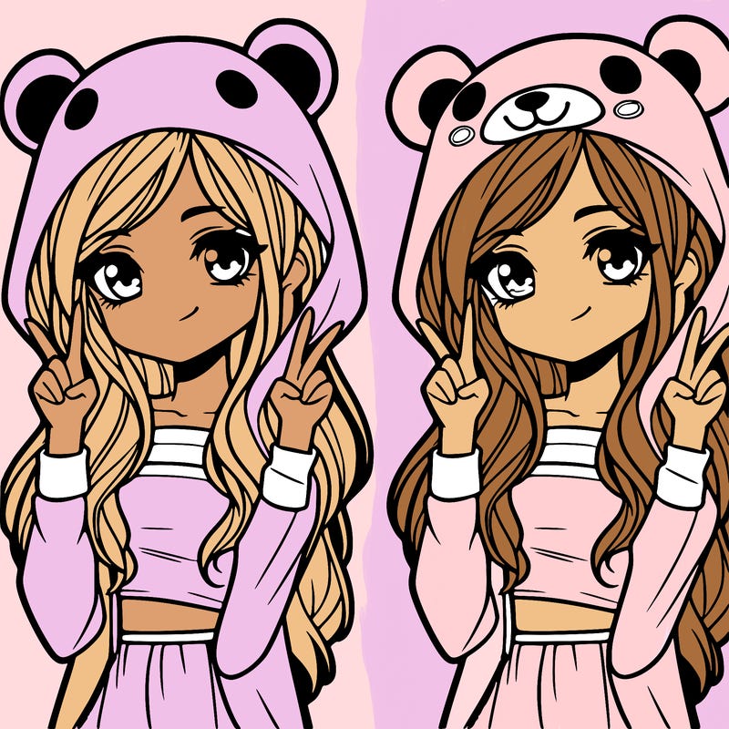 teen girl in animal costume