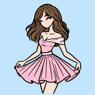 woman in skirt