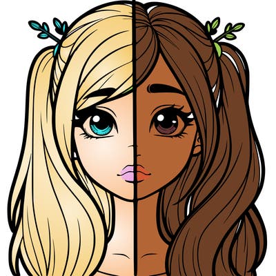 realistic girl split