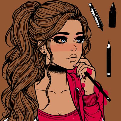 realistic teenage pretty