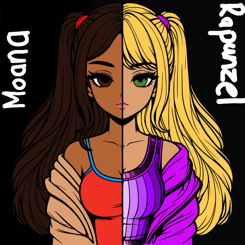 realistic girl split