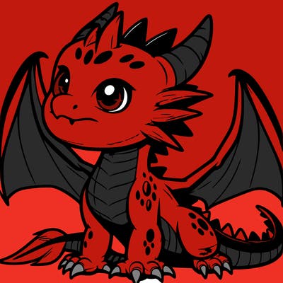 fierce baby night dragon