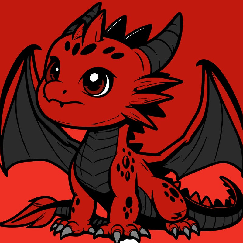 fierce baby night dragon