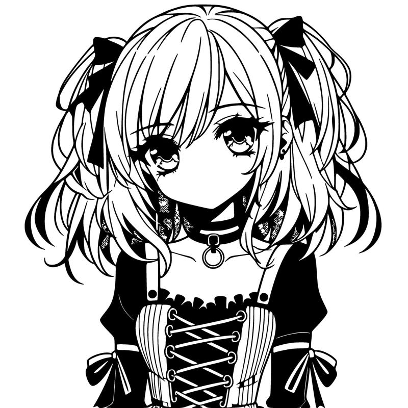 anime goth girl