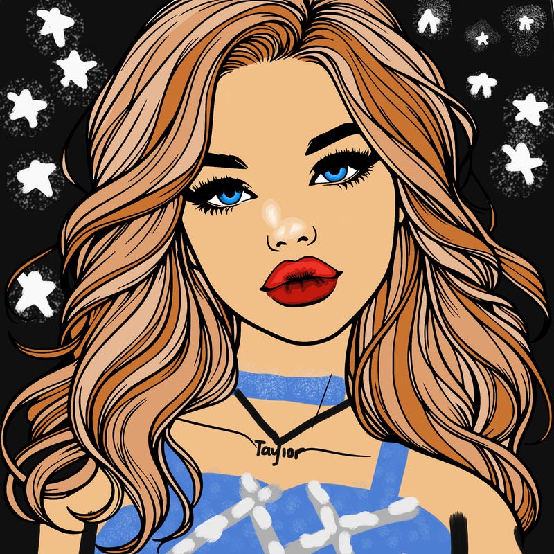 realistic girl with hair and lips