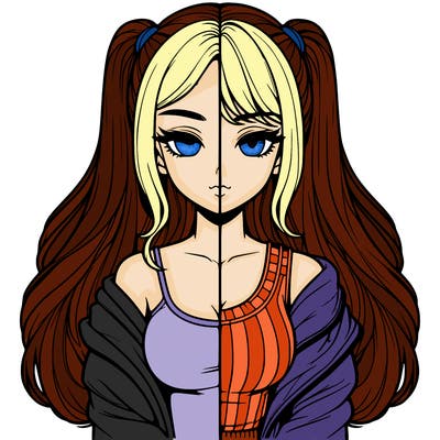 realistic girl split