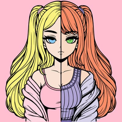 realistic girl split