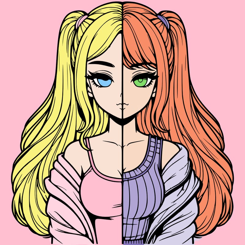 realistic girl split