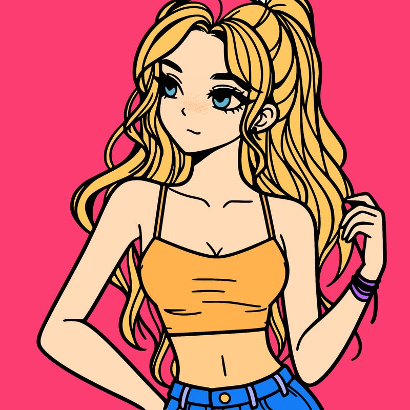 girl in crop top