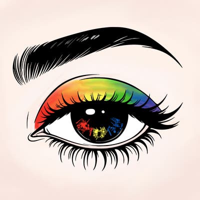 eye closed realistic