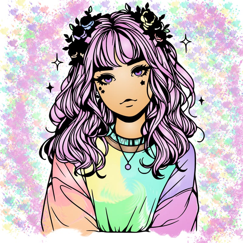 aesthetic girl realistic