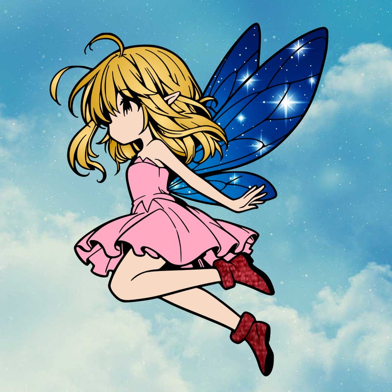 manga fairy flying
