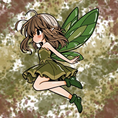 manga fairy flying