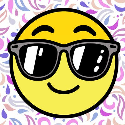 emoji with sunglasses