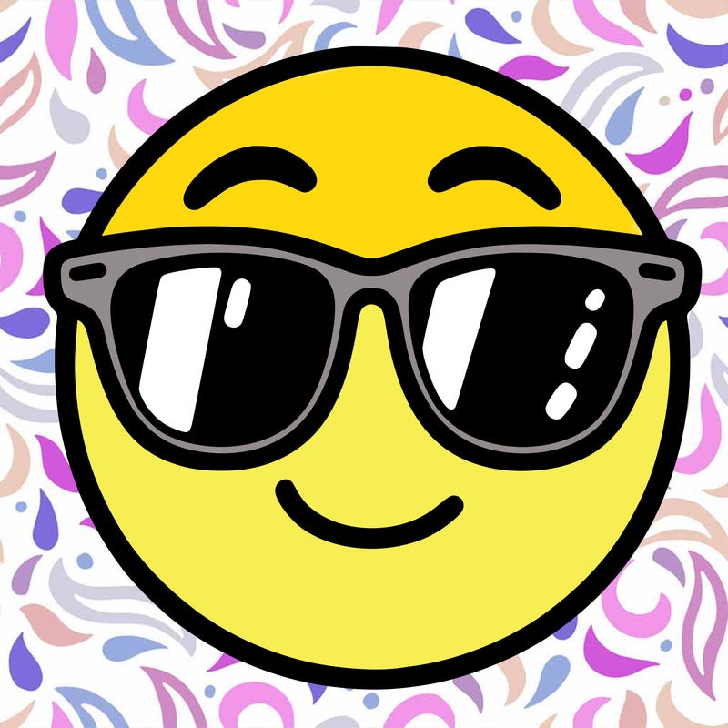 emoji with sunglasses
