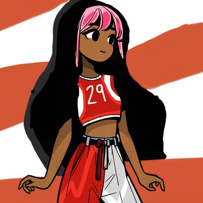 girl in a cute crop top