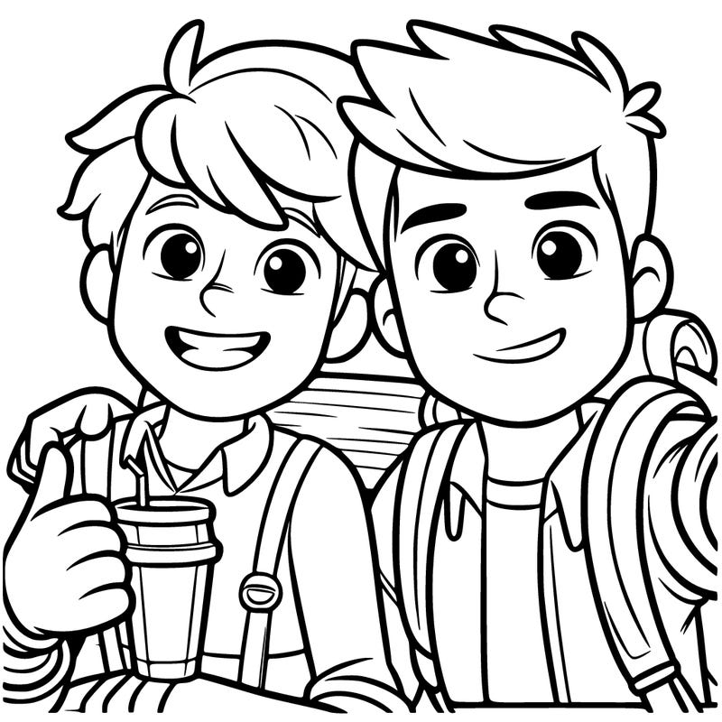 a friend with his friend