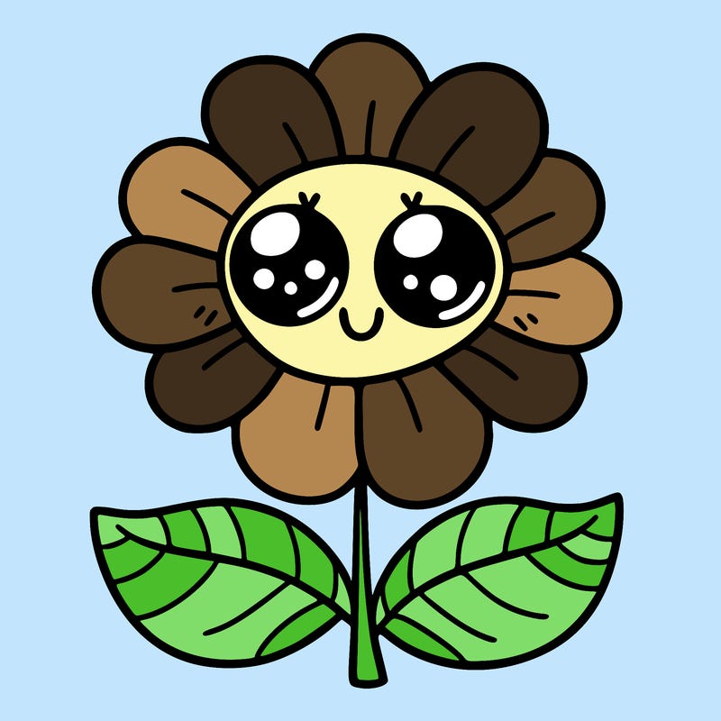 flower with eyes