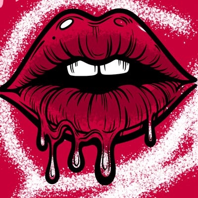 lips that look realistic and drip