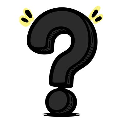 question mark drawing