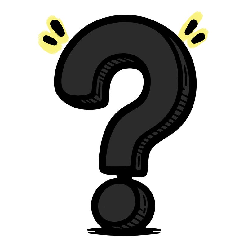 question mark drawing