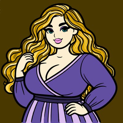 super plus size beautiful woman