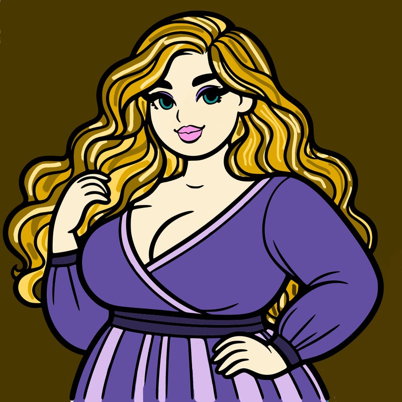 super plus size beautiful woman