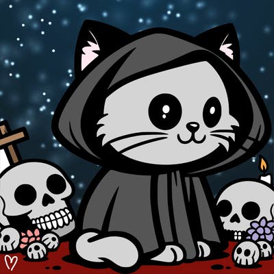 grim cat