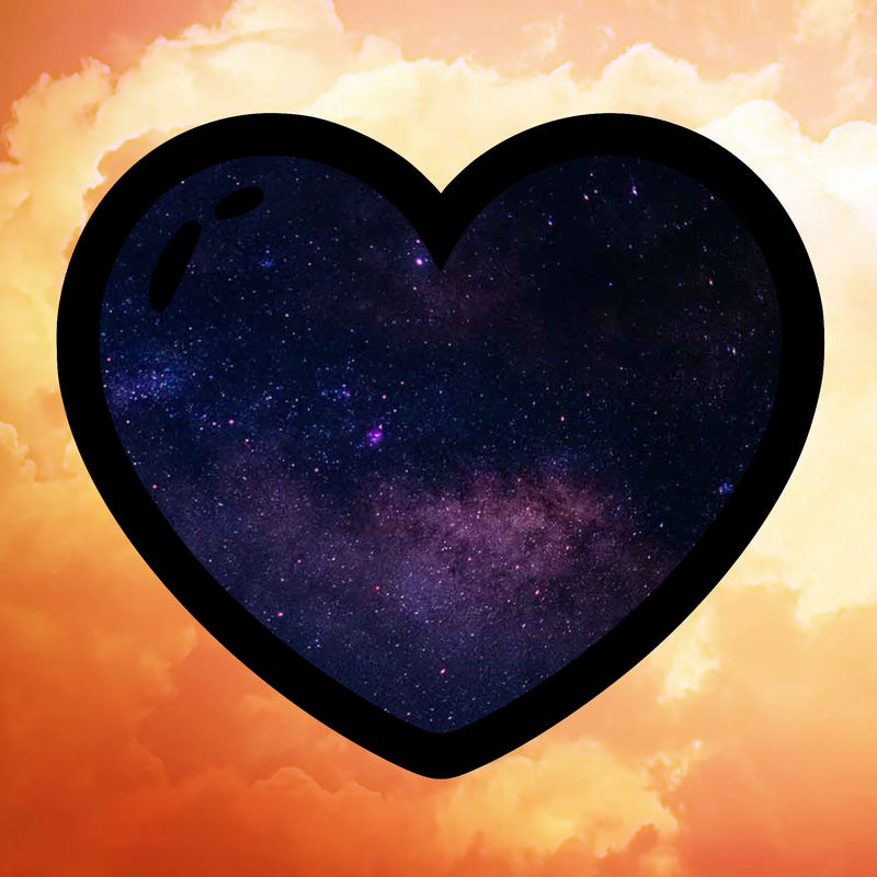 a blank heart