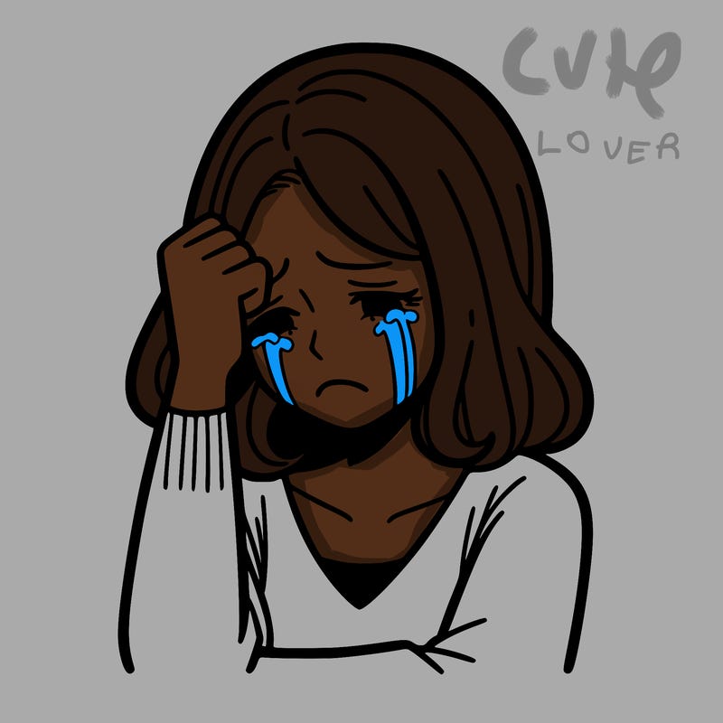 woman crying