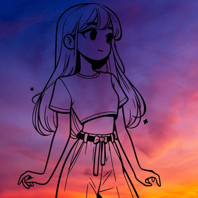 girl in a cute crop top