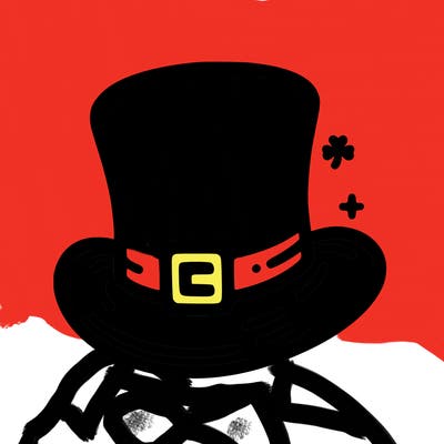 st patrick hat with thin lines