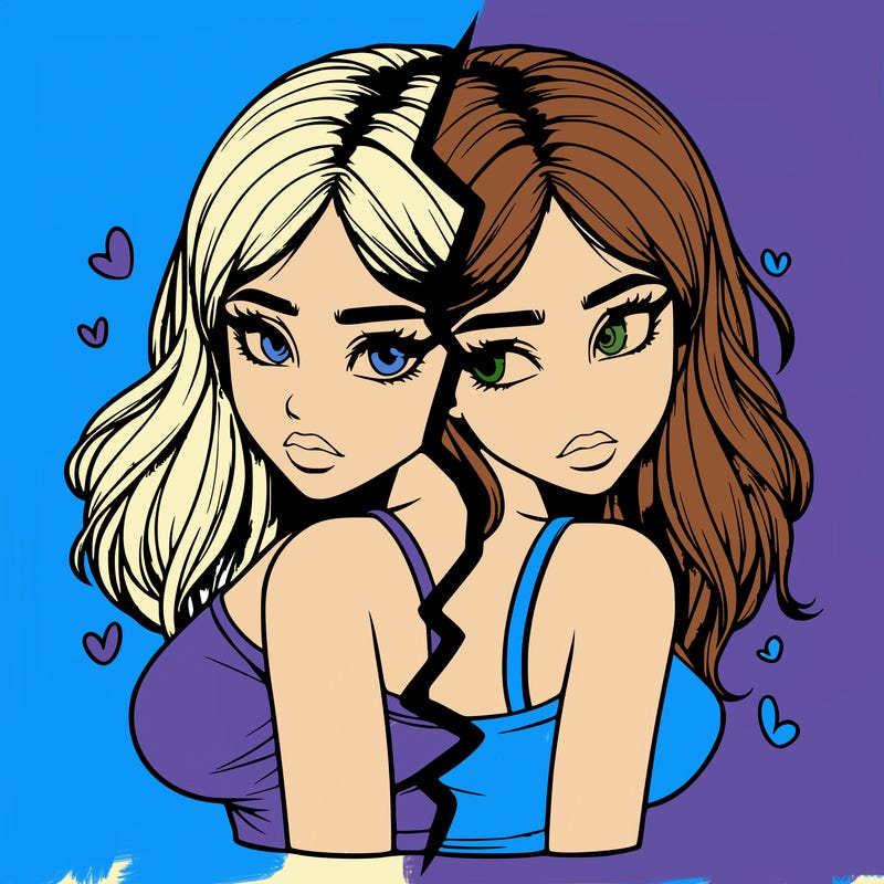 realistic girl split