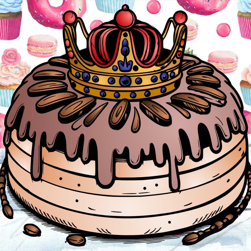 realistic king cake