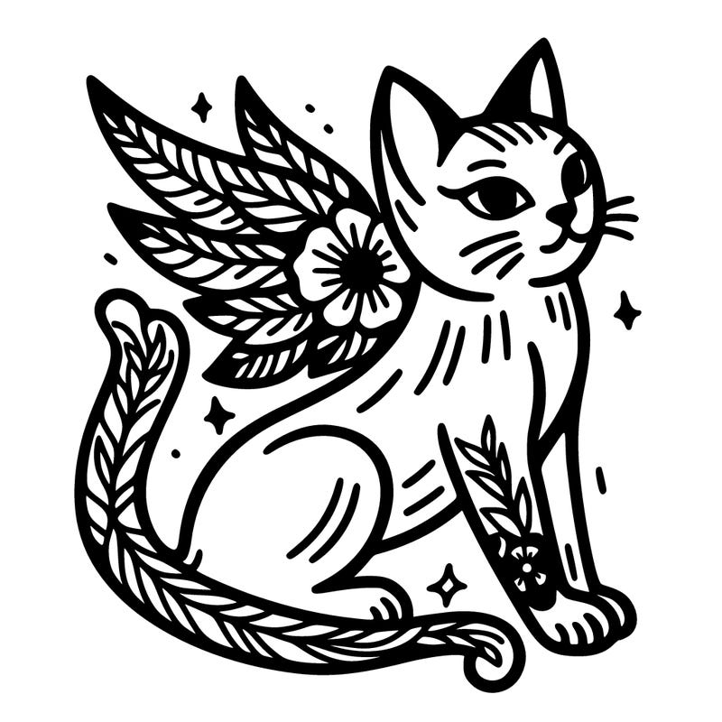 cat tattoo