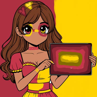 realistic pretty girl holding blank sign