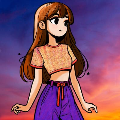 girl in a cute crop top